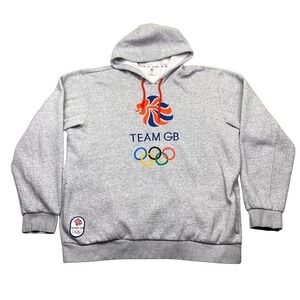 Adidas Team GB Lion Head Hoodie Sweatshirt Olympics Great Britain Adult XXL